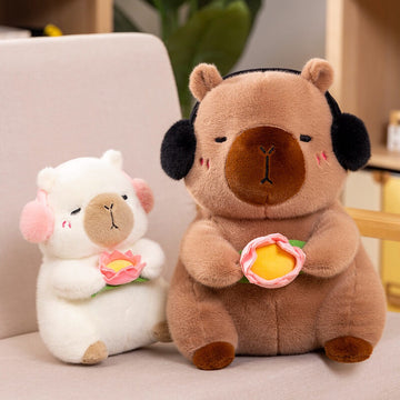 Cute Capybara Stuffed Animal Plush Toy, Relaxed Capybara Plushies